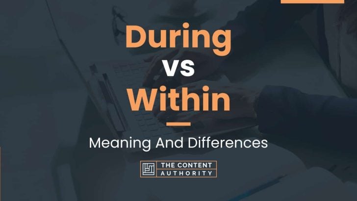 During vs Within: Meaning And Differences