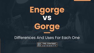 Engorge vs Gorge: Differences And Uses For Each One