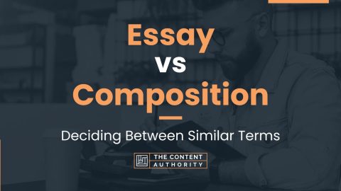 the difference between essay and composition