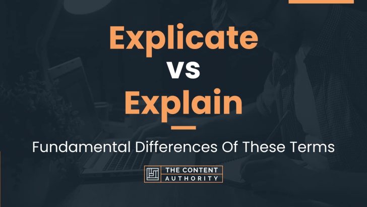 Explicate vs Explain: Fundamental Differences Of These Terms