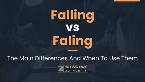 Falling vs Faling: The Main Differences And When To Use Them