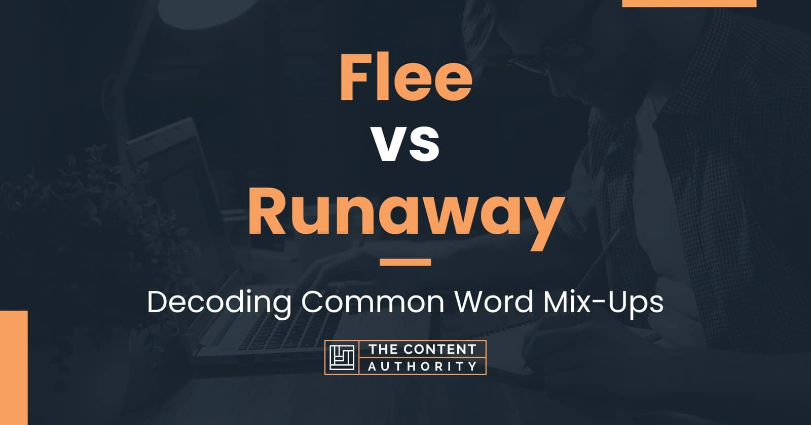 Flee vs Runaway: Decoding Common Word Mix-Ups