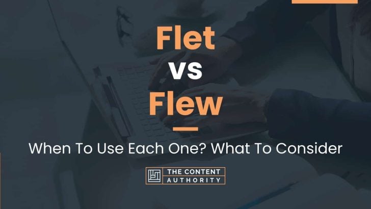 Flet vs Flew: When To Use Each One? What To Consider