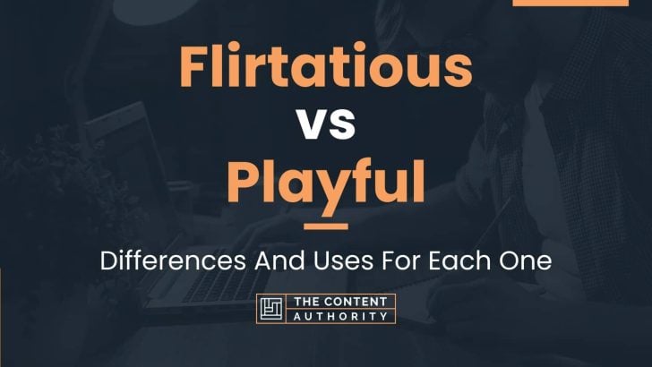 Flirtatious vs Playful: Differences And Uses For Each One