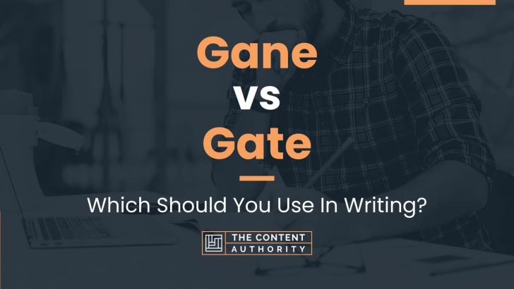 Gane vs Gate: Which Should You Use In Writing?