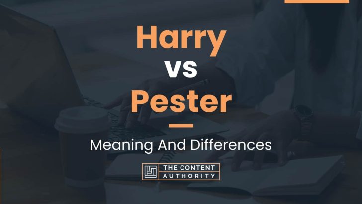 harry-vs-pester-meaning-and-differences