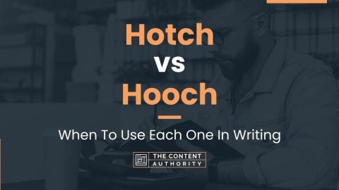 Hotch vs Hooch: When To Use Each One In Writing