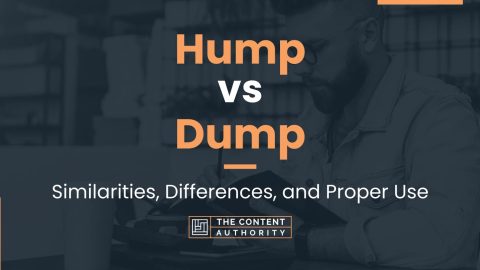 Hump vs Dump: Similarities, Differences, and Proper Use