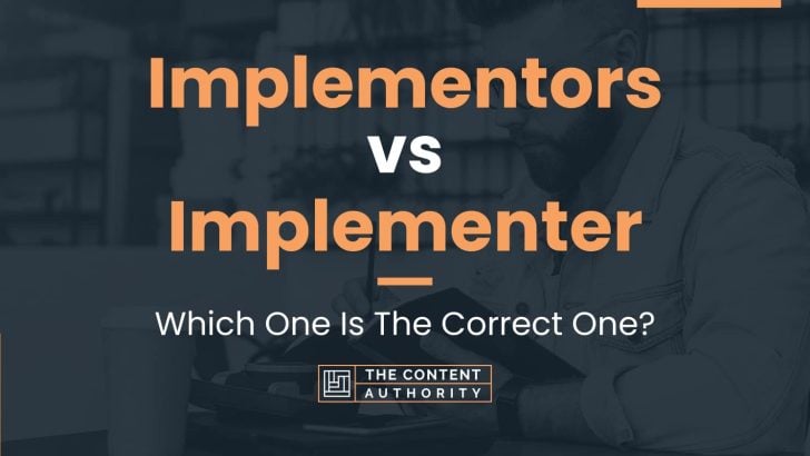 Implementors vs Implementer: Which One Is The Correct One?