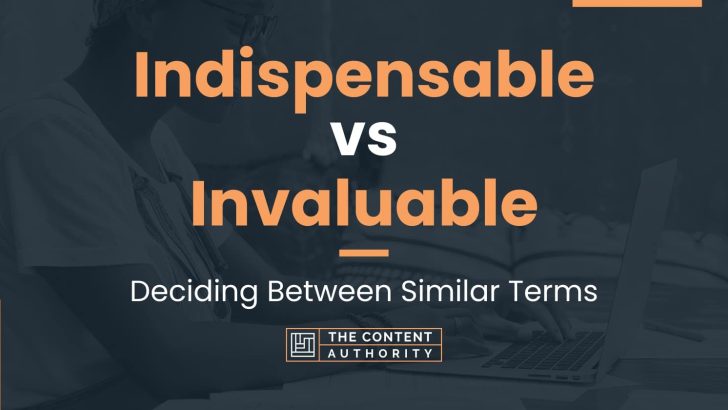 Indispensable vs Invaluable: Deciding Between Similar Terms