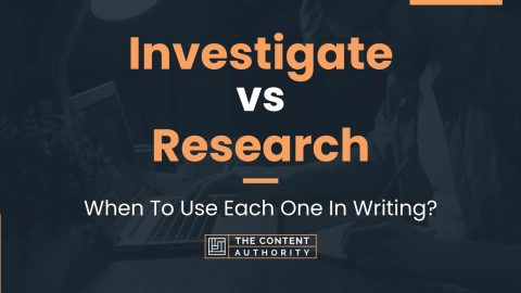 research vs study vs investigation