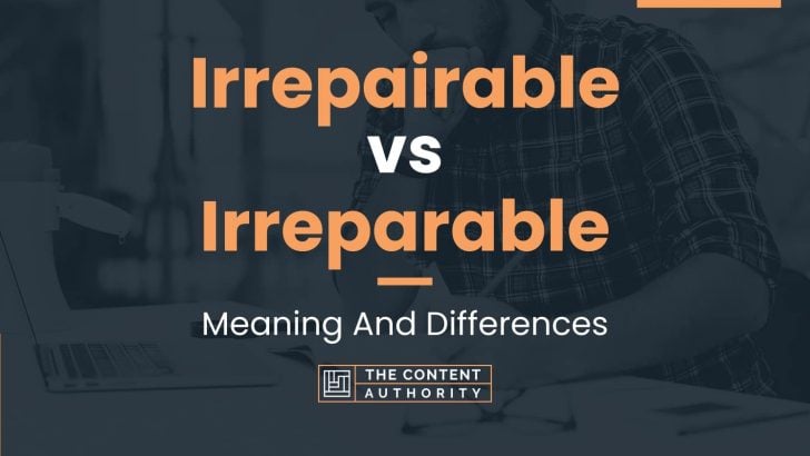 Irrepairable vs Irreparable: Meaning And Differences