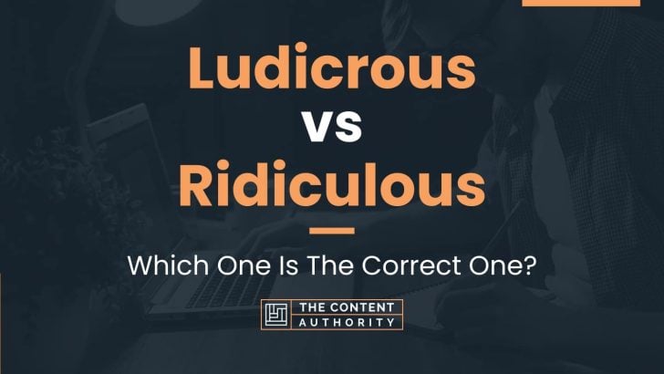 Ludicrous vs Ridiculous: Which One Is The Correct One?