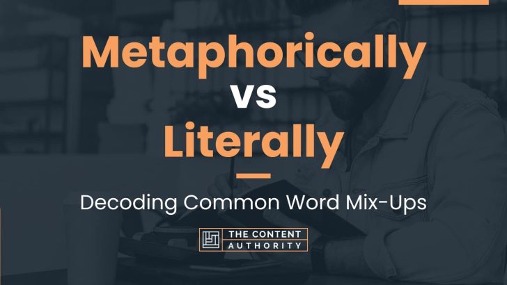 Metaphorically vs Literally: Decoding Common Word Mix-Ups