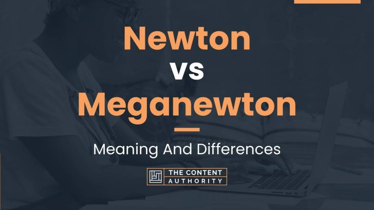 Newton vs Meganewton: Meaning And Differences
