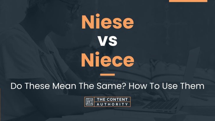 Niese vs Niece: Do These Mean The Same? How To Use Them