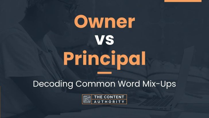 Owner vs Principal: Decoding Common Word Mix-Ups