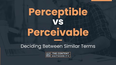 Perceptible vs Perceivable: Deciding Between Similar Terms