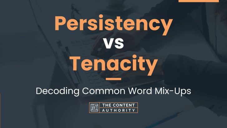 Persistency vs Tenacity: Decoding Common Word Mix-Ups