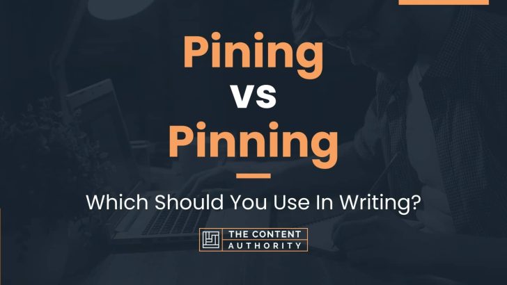Pining vs Pinning: Which Should You Use In Writing?