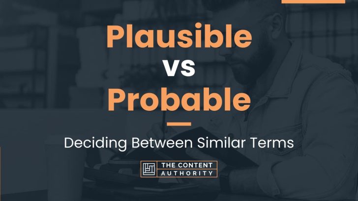 Plausible vs Probable: Deciding Between Similar Terms