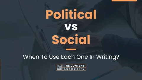 Political vs Social: When To Use Each One In Writing?