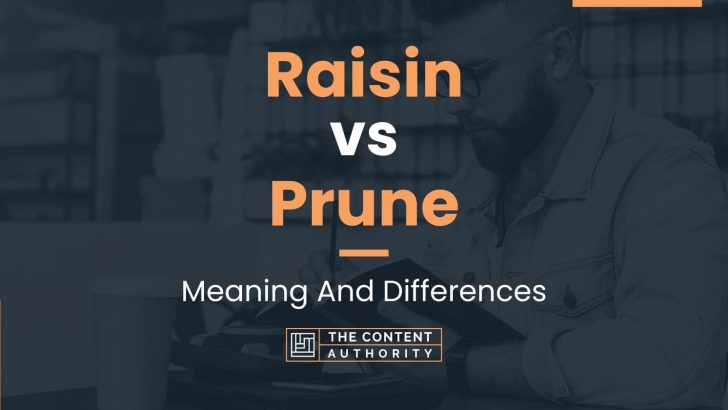 Raisin vs Prune: Meaning And Differences