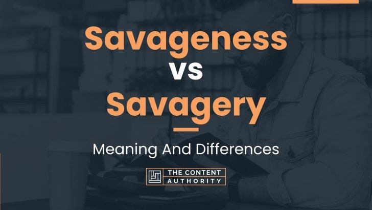 Savageness vs Savagery: Meaning And Differences
