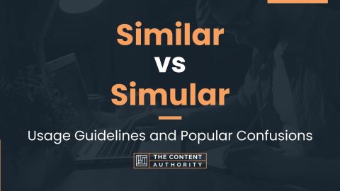 Similar vs Simular: Usage Guidelines and Popular Confusions