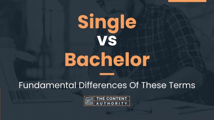 Single vs Bachelor: Fundamental Differences Of These Terms