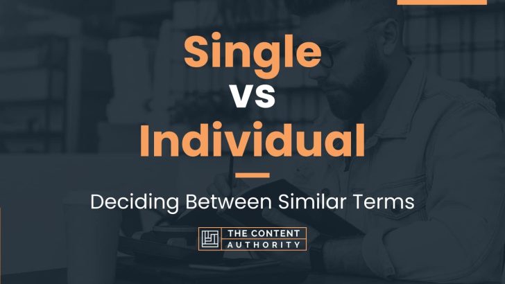 Single Vs Individual