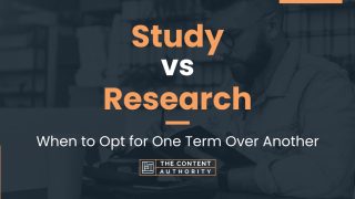 study vs research