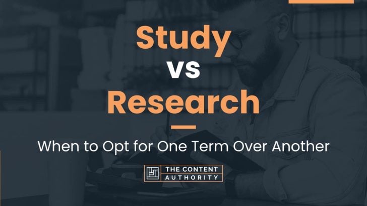 research study vs research project