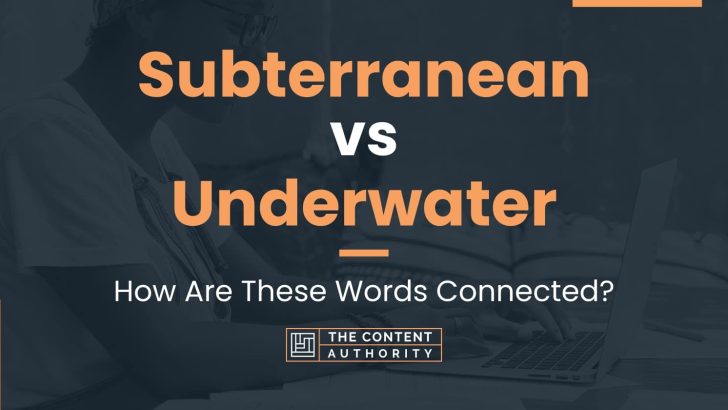 Subterranean vs Underwater: How Are These Words Connected?