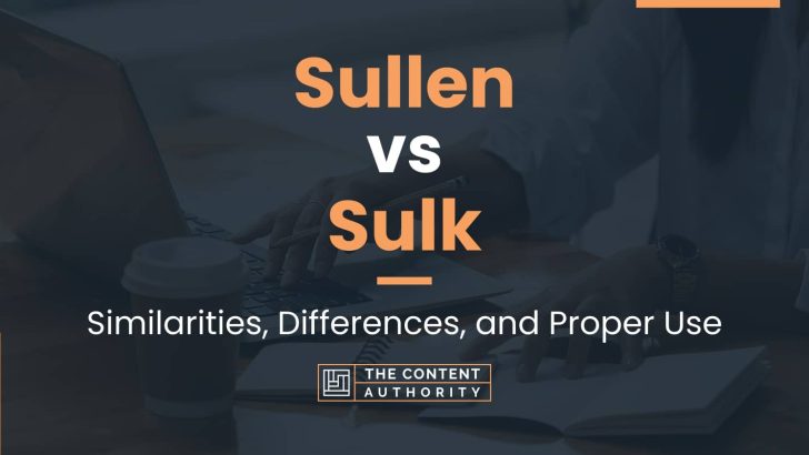 Sullen vs Sulk: Similarities, Differences, and Proper Use