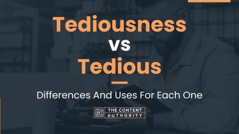 Tediousness vs Tedious: Differences And Uses For Each One