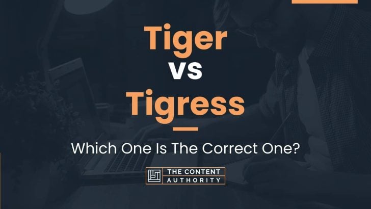 Tiger vs Tigress: Which One Is The Correct One?