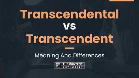 Transcendental vs Transcendent: Meaning And Differences