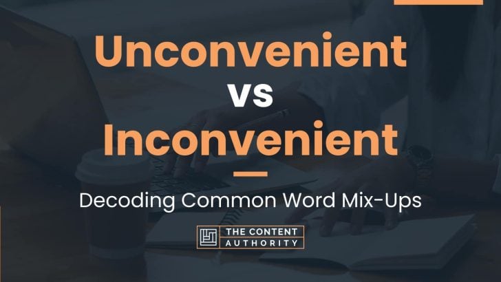 Unconvenient vs Inconvenient: Decoding Common Word Mix-Ups