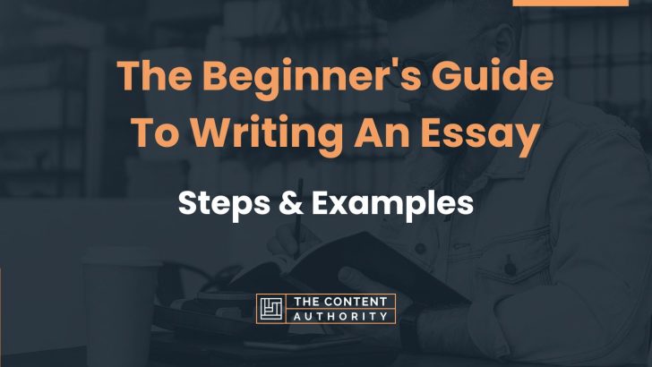 The Beginner’s Guide To Writing An Essay: Steps & Examples