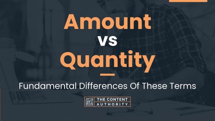 Amount vs Quantity: Fundamental Differences Of These Terms