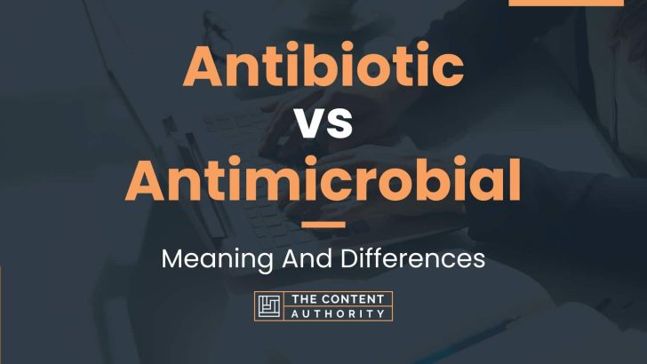 Antibiotic vs Antimicrobial: Meaning And Differences