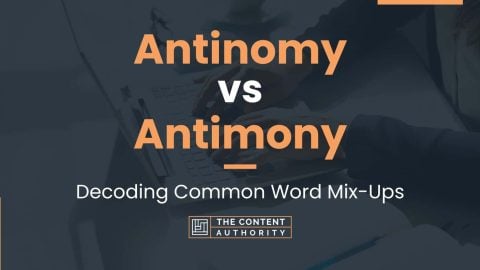 Antinomy vs Antimony: Decoding Common Word Mix-Ups