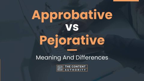 Approbative Vs Pejorative: Meaning And Differences