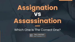 assignation vs assignment meaning