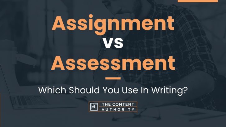 assessment vs assignment