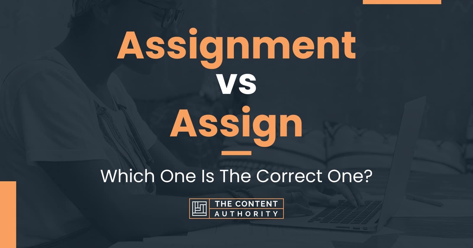 difference between assignment and definition