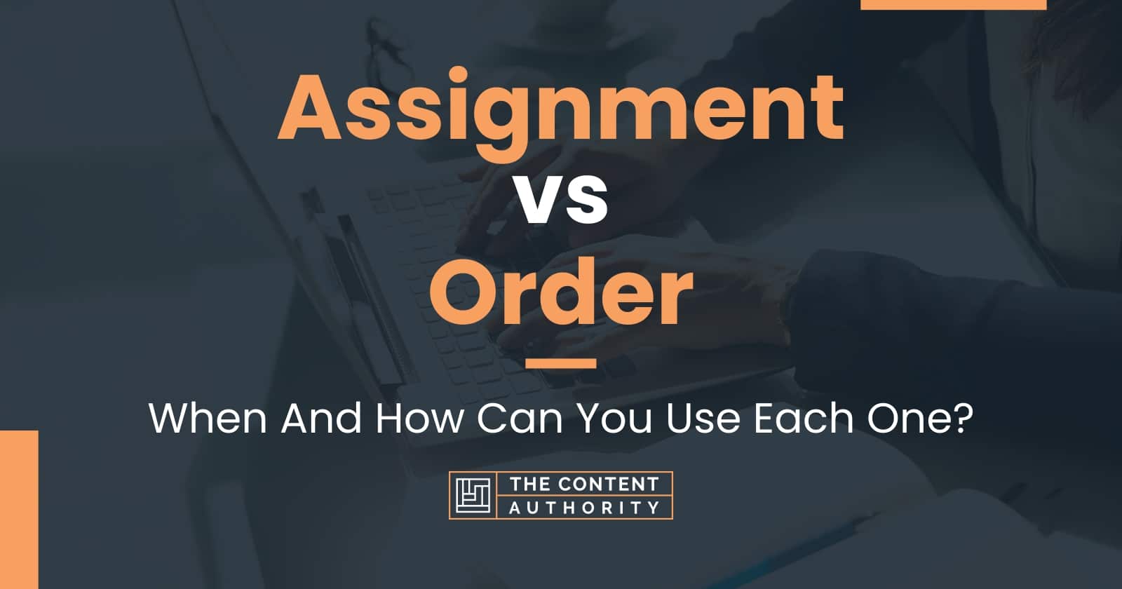 assignment vs purchase