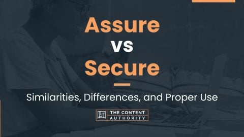 Assure vs Secure: Similarities, Differences, and Proper Use