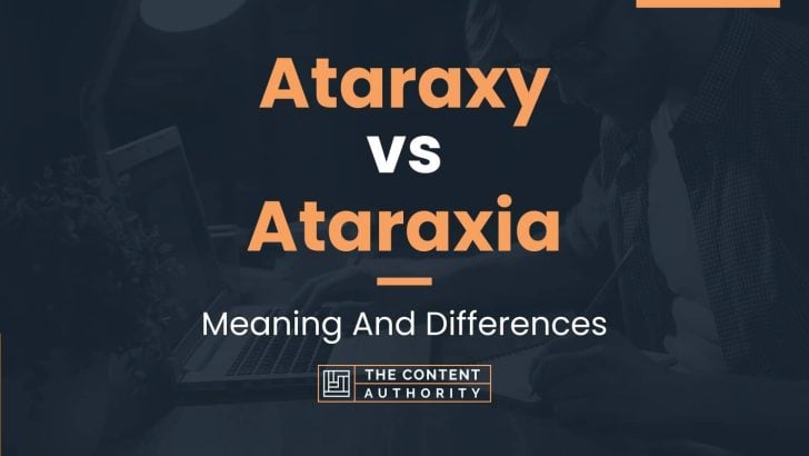 Ataraxy vs Ataraxia: Meaning And Differences